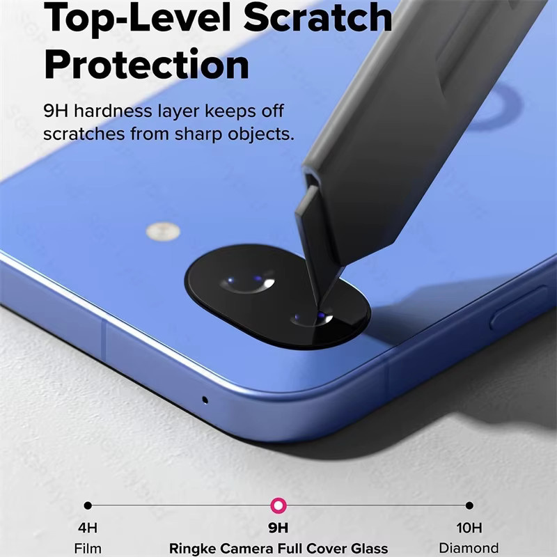 3er-Set Pixle 10a 3D gebogener gehärteter Glas-Kameraschutz für Google Pixel 10a 5G in Schwarz - Bild 3