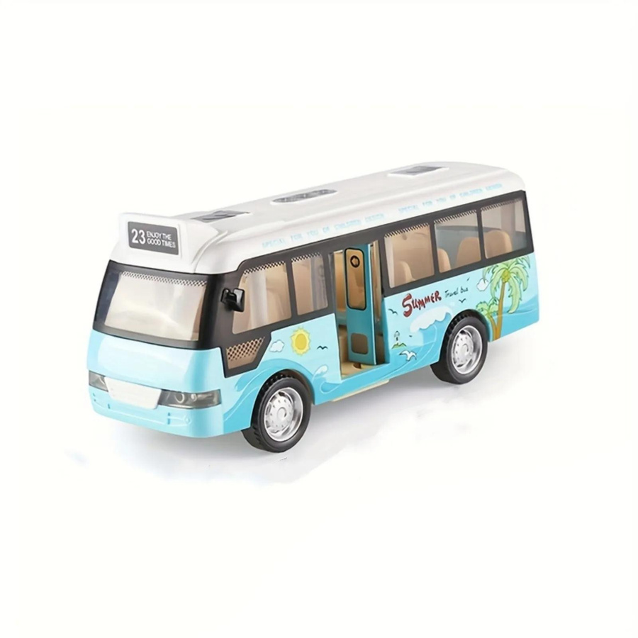 Yiran bag Stadtbus Spielzeugauto mit Sound und Licht aus Kunststoff - Bild 3