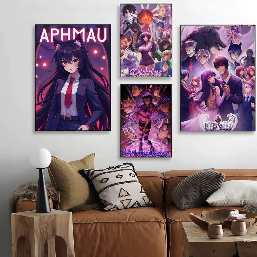 Aphmau Posterkunst Portrait Wanddeko für dein Zuhause ohne Rahmen - Bild 5