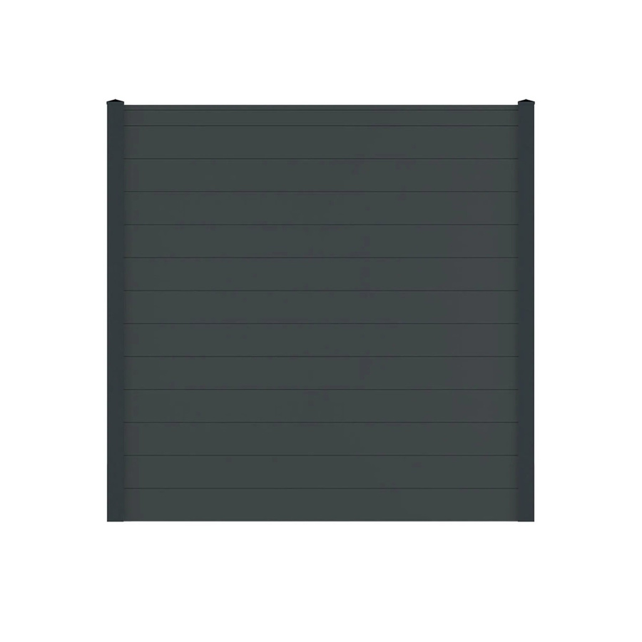 Vidual Sichtschutzzaun Snap 140 aus Aluminium in Anthrazit, blickdicht, zum Aufdübeln, Höhe: 175 cm, Breite: 21,30 m - Bild 2