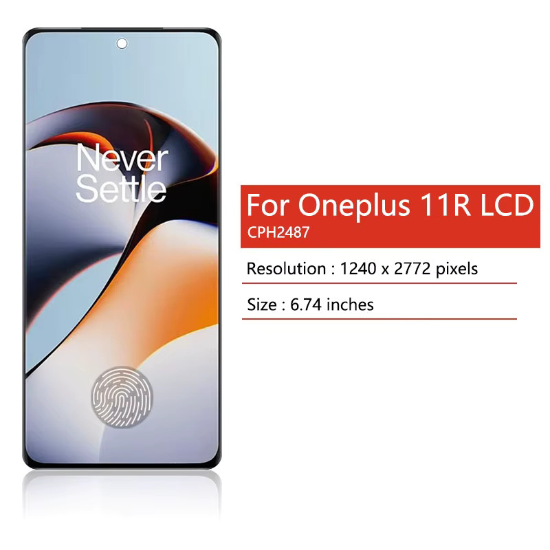 OnePlus 11R AMOLED LCD Display mit Touchscreen Digitizer Montage in Schwarz, 6,74 Zoll - Bild 2