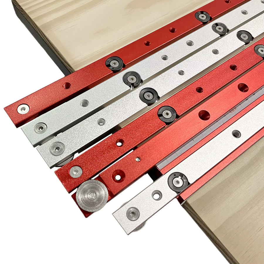 T-Spur Gehrungsschieber aus Aluminiumlegierung in Silber für Tischsägen - Bild 3