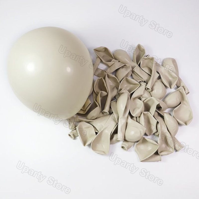 100 Stück Latex Ballons in Sandweiß im Vintage-Look für Geburtstag, Hochzeit oder Baby Shower - Bild 1