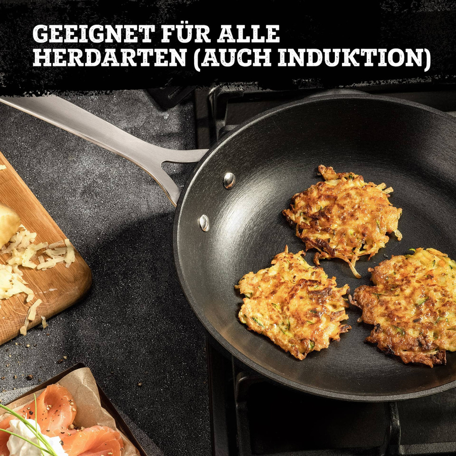 FMprofessional Profi Bratpfanne Force Non-Stick, Schwarz, Durchmesser: 28 cm - Bild 2
