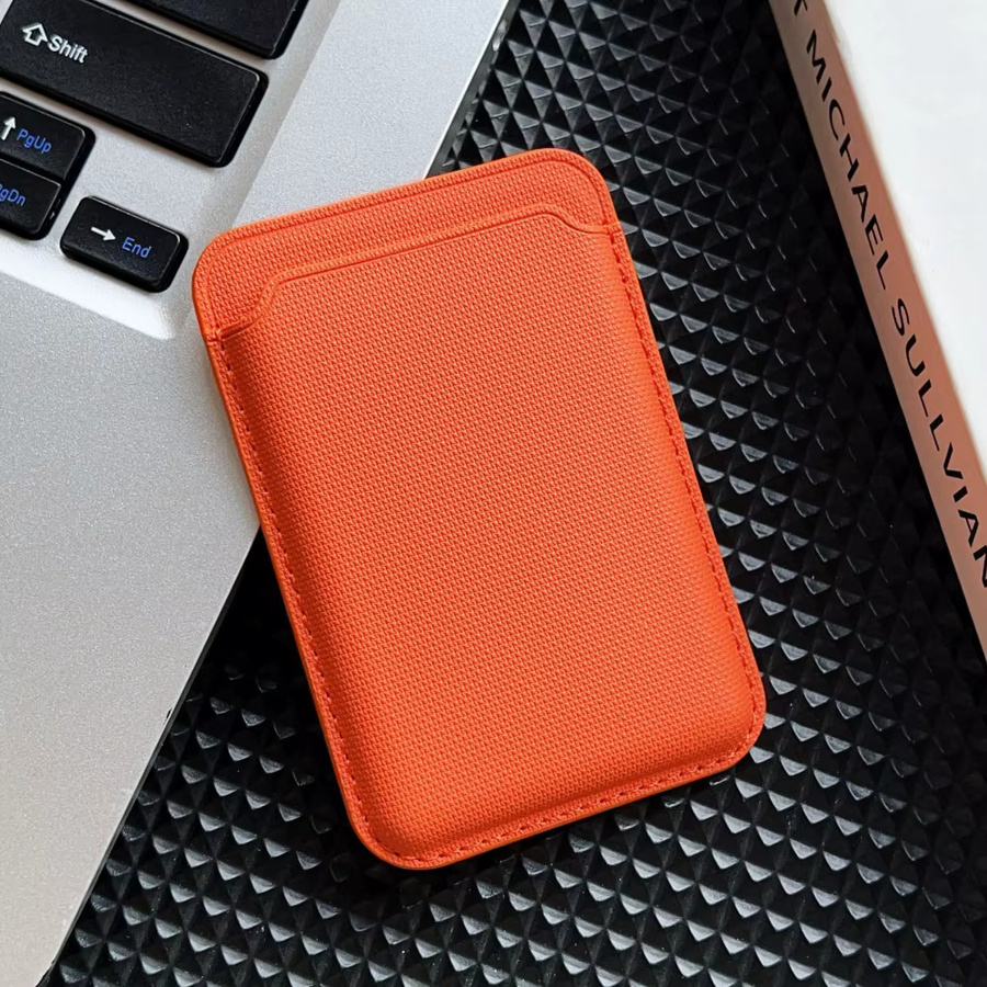 Magnetische MagSafe Wallet Kartenhalter-Hülle für Samsung und iPhone in Orange von lolozzx - Bild 3