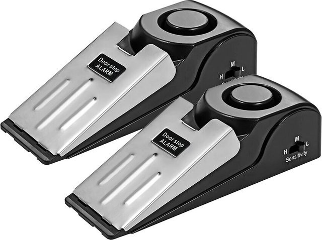 Kerui 2er Pack drahtloses Tür-Alarm-System mit 120dB Lautstärke in Schwarz - Bild 1