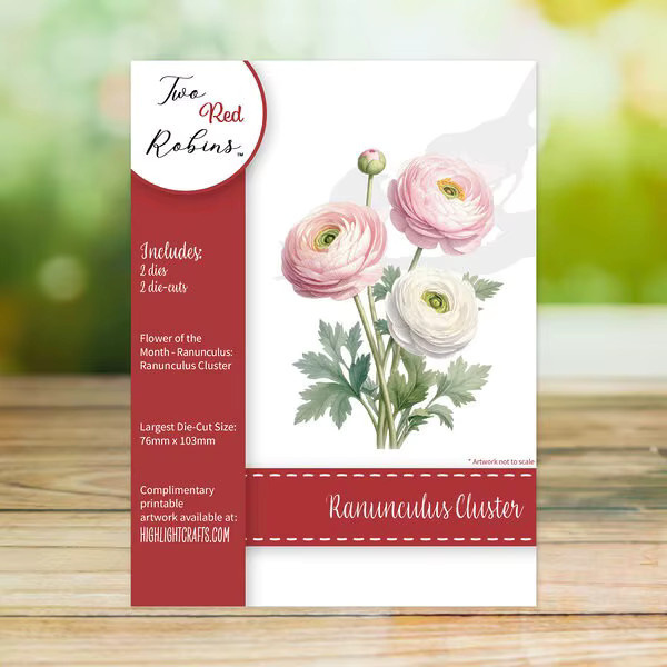 The Month Ranunculus Metall-Stanzformen für Scrapbooking und Bastelarbeiten - Bild 2