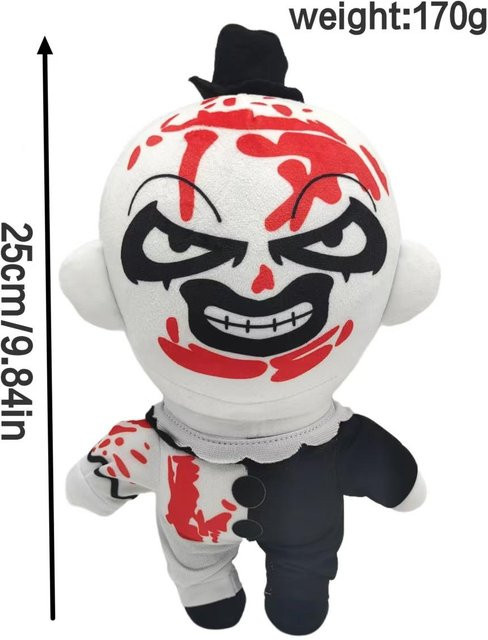 Yiran Health & Beauty Terrifier Plüsch Clown, Plüschtier, 25cm, ab 3 Jahren - Bild 1