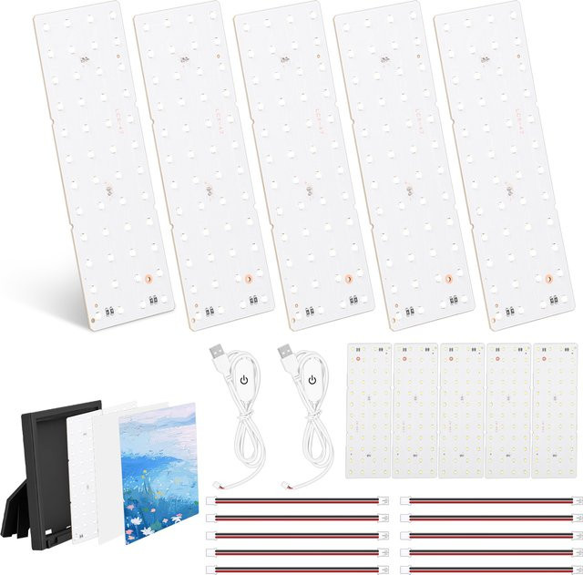 Willkey Lithophane LED-Hintergrundbeleuchtungs-Board-Kit in Weiß für Bambu Lab A1, A1 mini, P1P, P1S, X1C, X1E und H2D/H2S 3D-Drucker - Bild 1