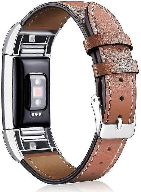 Ersatzarmband Leder, Fitbit Charge 2, braun, Unisex - Bild 1