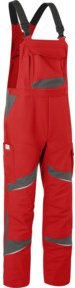 Kübler Latzhose ACTIVIQ cotton+ HIGH PSA 2 in Mittelrot/Anthrazit - Bild 1