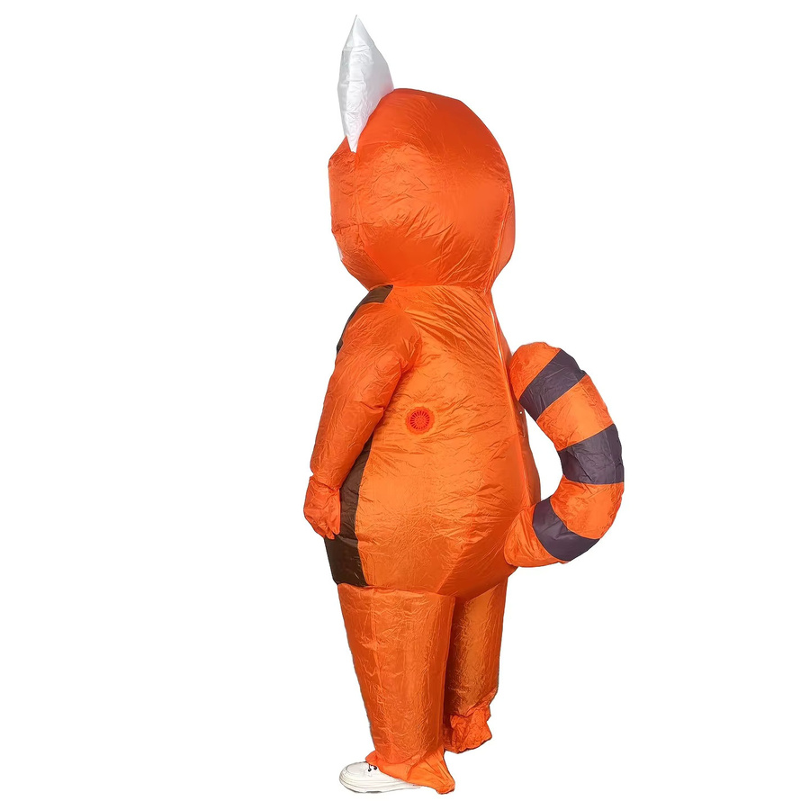 Hangchen Family Panda-Kostüm, orangefarben, einteiliger Anzug - Bild 2