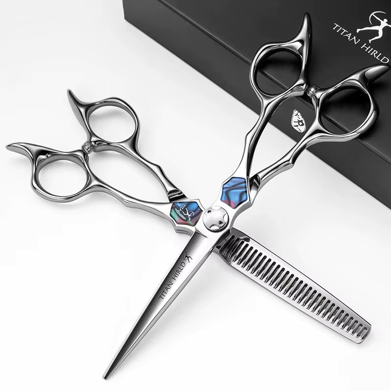 TITAN Haarschneideschere, 5,5/6,0 Zoll, Stahl, Unisex - Bild 3