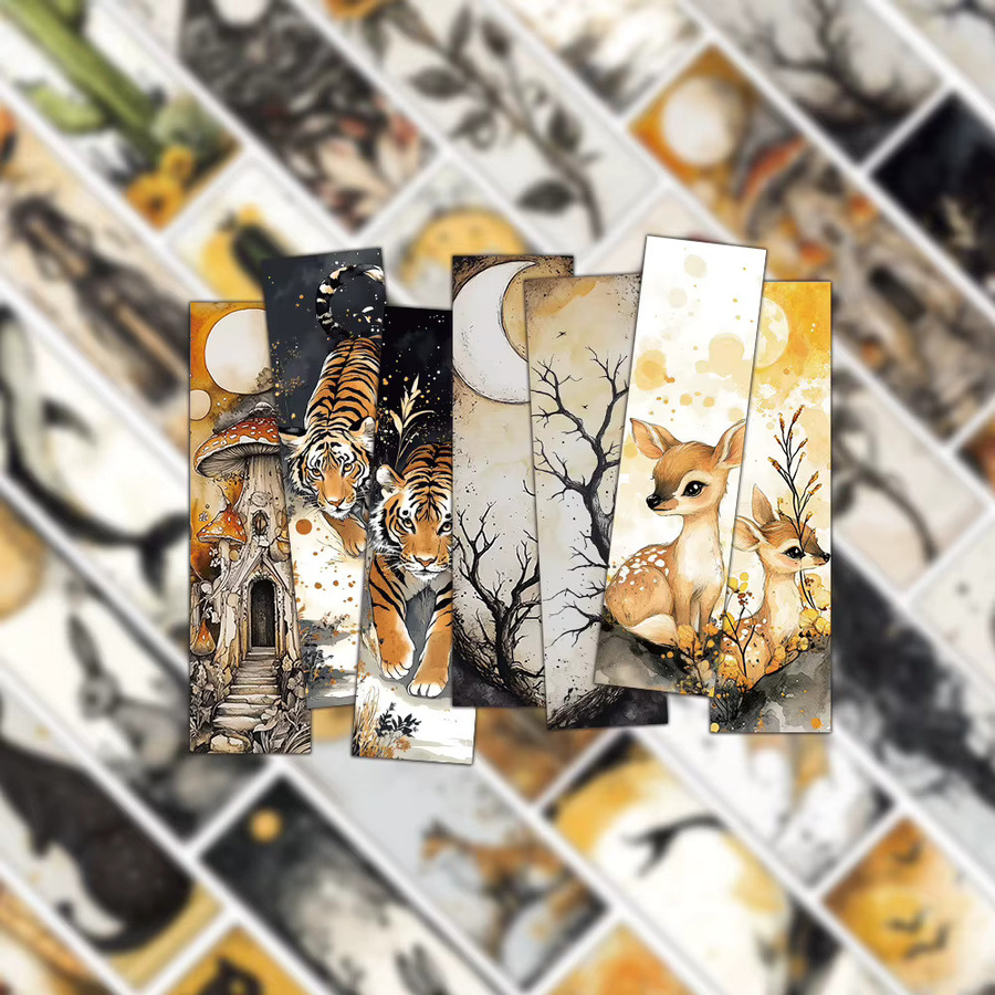 30 Stück Retro Katze Lesezeichen aus Papier für DIY Bastelarbeiten, Mehrfarbig - Bild 2