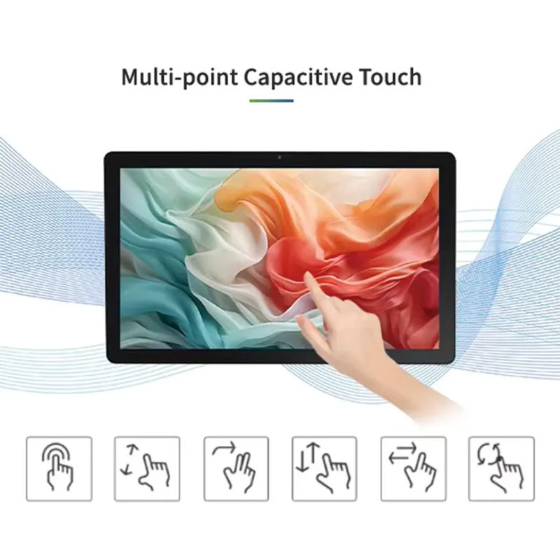 Wandmontiertes 10,1 Zoll Android 14 Kommerzielles Tablet mit kapazitivem Touchscreen und Ethernet/LAN in Schwarz - Bild 7