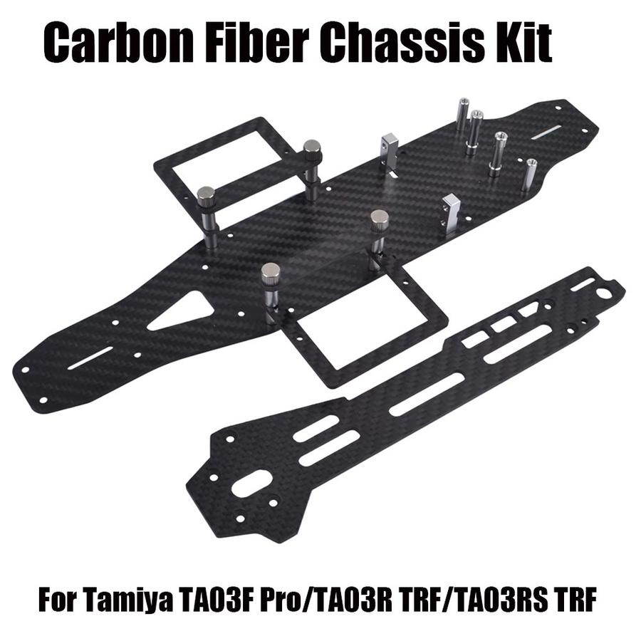 Tamiya Carbon Chassis Rahmen Kit, Zubehör, Schwarz - Bild 2