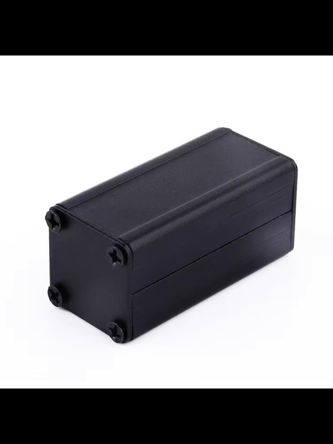 Aramox Aluminium PCB Instrument Gehäuse zur elektronischen Kühlung in Schwarz, B/T/H: 50 x 25 x 25 mm - Bild 2