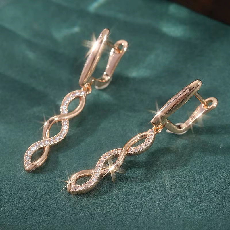 YoYo Ohrringe, Gold, Zirkonia, Damen - Bild 3