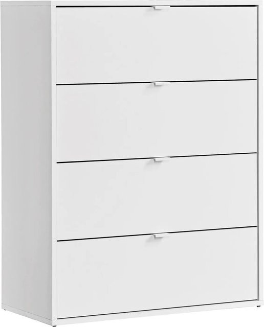 mokebo Kommode mit 4 Schubladen als Highboard oder Sideboard in Weiß - Bild 1