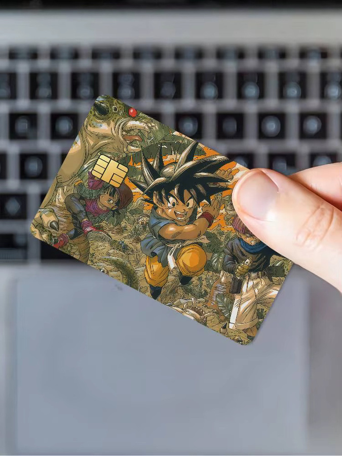 Dragon Ball Son Goku Kakarot Aufkleber-Set, 4 Stück wasserfeste Dekoration für Karten und Bus-Pässe, Mehrfarbig - Bild 7