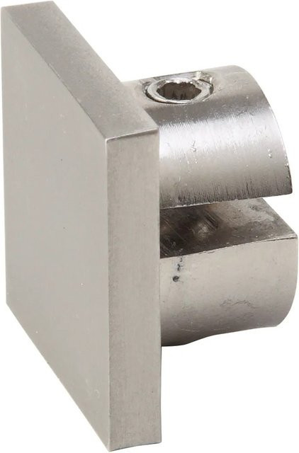Mydeco Gardinenstangen-Endstück aus Metall in Silber mit Edelstahl-Optik, Durchmesser: 1,8 cm x 1,8 cm - Bild 1