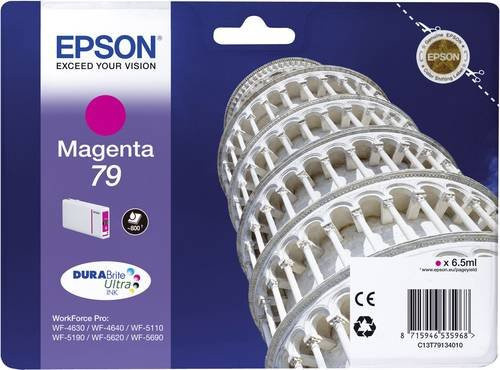 Epson Original Tintenpatrone T7913 Magenta Pink C13T79134010 für Inkjet-Drucker - Bild 1