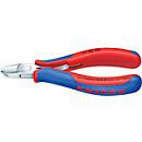KNIPEX Elektronik-Seitenschneider mit durchgestecktem Gelenk und Mehrkomponenten-Hüllen, Multicolor - Bild 3