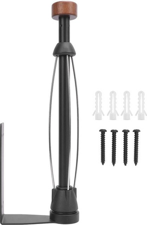CosyHome Taschentuchrollenhalter aus Edelstahl zur Wandmontage in Schwarz