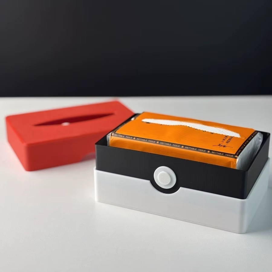 TAKARA TOMY Pokemon Taschentuchbox aus Kunststoff in Weiß und Rot für Haushalt und Auto - Bild 2