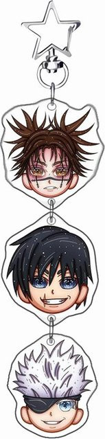 CHIC STUDIO Schlüsselanhänger Acryl, Anime, Unisex, Black - Bild 1