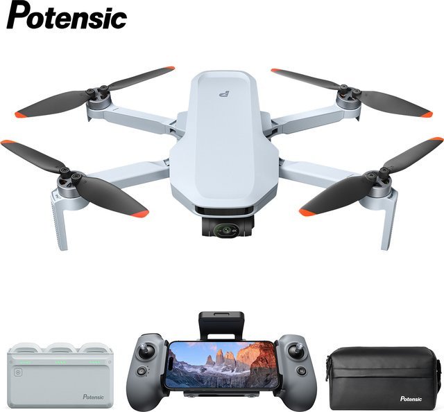Potensic ATOM 2 C0 Kameradrohne mit 8K Video, 4K HDR, 3-Achsen-Gimbal, KI-Tracking und vertikaler Aufnahme, unter 249g - Bild 1