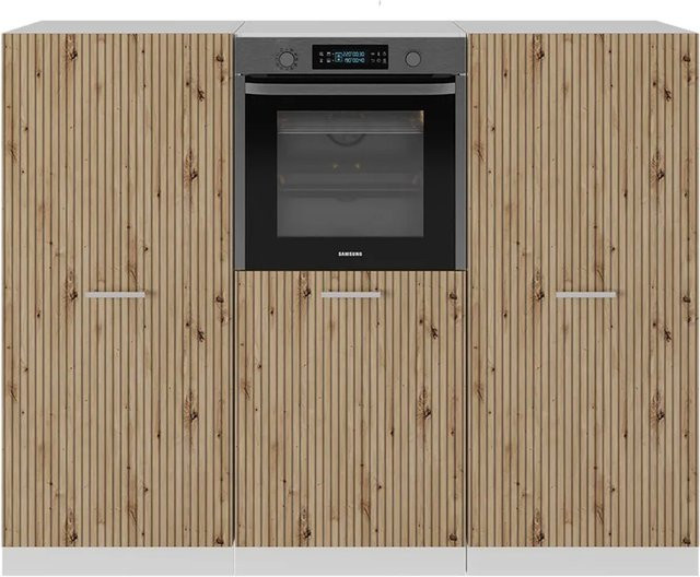 Vicco R-Line Küchenblock Artisan Eiche und Weiß, Breite: 180 cm, Tiefe: 57 cm, Höhe: 143 cm - Bild 1