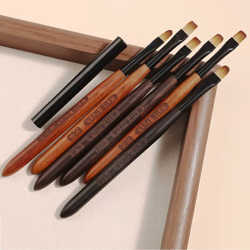 mifanxi Acryl Nagel Pinsel, Runde Holzgriffe, Maniküre Werkzeug - Bild 3