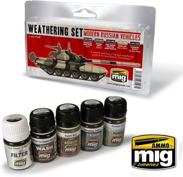 AMMO by MIG Jimenez Modern Russian Vehicles Weathering Set, Zubehör - Bild 1