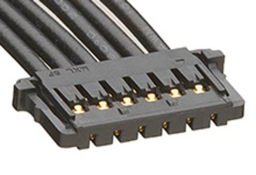 Molex Buchsengehäuse-Kabel Schwarz, 6 Polzahl, Rastermaß: 1.50 mm, 151320600 - Bild 1