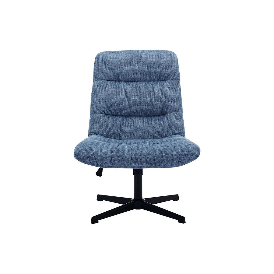 Vente-unique Sessel Selendo mit gerader Rückenlehne in Blau, modern und drehbar - Bild 2
