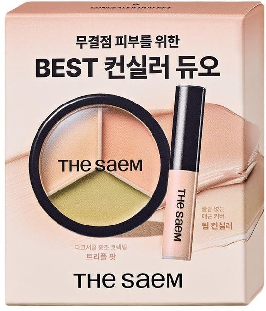 The Saem Cover Perfection Concealer Duo Set, 03 Korrigieren Sie Beige, Matt - Bild 1
