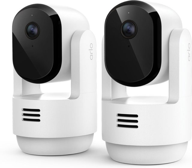 Arlo Essential 3 2K Pan & Tilt Überwachungskamera 2er Set, Weiß - Bild 1