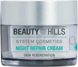 Beauty Hills Night Repair Cream, Aloe Vera, Empfindliche Haut, Unisex - Bild 1