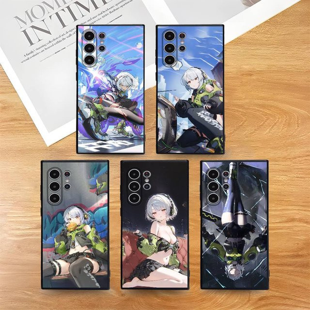Anby Zzz Game Handyhülle für Samsung Galaxy S25 S24 S23 S22 S21 S20 Ultra Plus 5G, Frosted Non-Slip Soft Cover, Multicolour - Bild 1