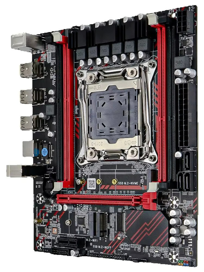 SOYO X99 D3-Map Motherboard-Set mit Intel E5 2676 V3 Prozessor, 8 GB DDR3 RAM und M.2 NVMe in Schwarz - Bild 6
