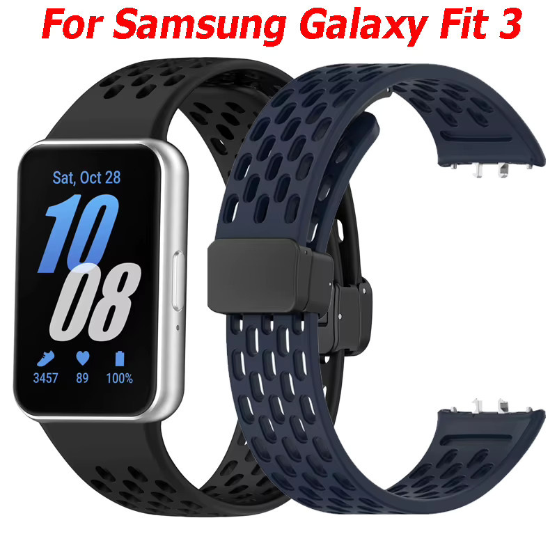 Uhrenarmband Silikon, Magnetisch, Samsung Galaxy Fit 3, Unisex - Bild 6