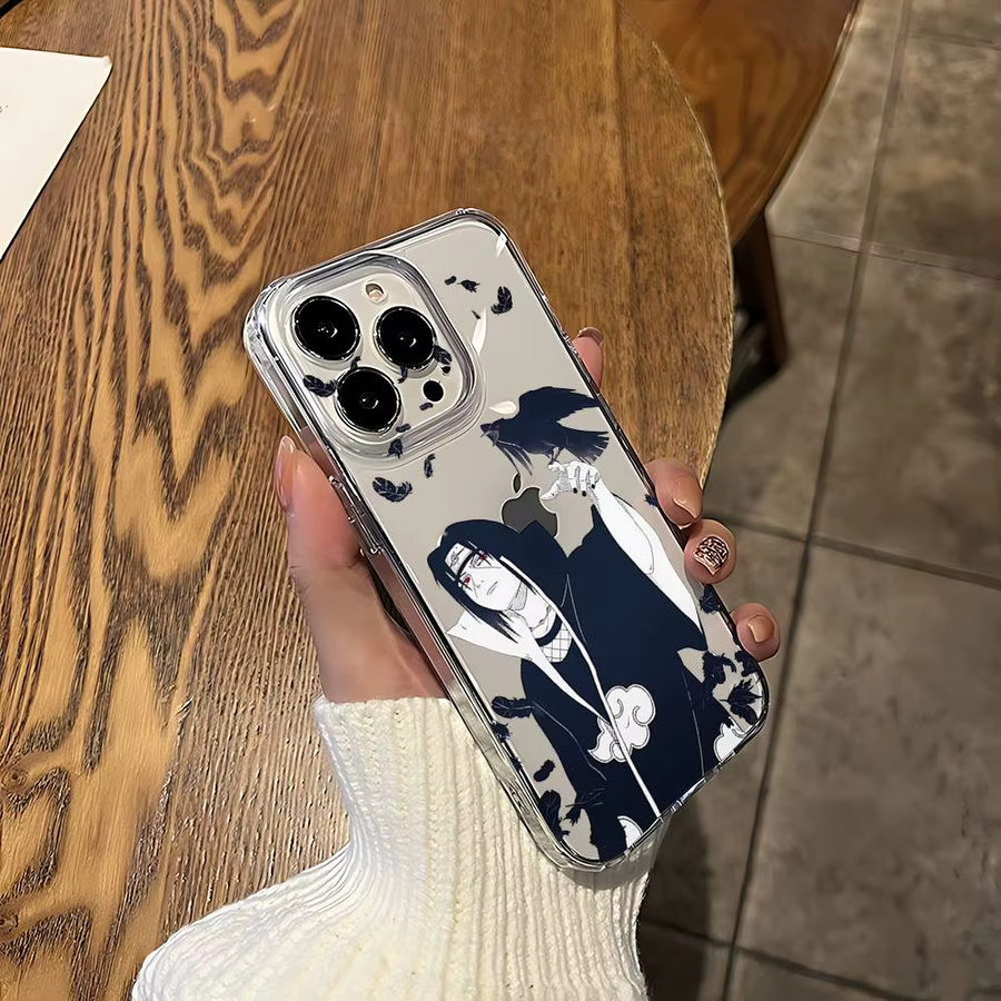Transparente Itachi Uchiha Handyhülle für Apple iPhone 17 16 15 14 13 12 11 Pro Max Plus Mini - Bild 3
