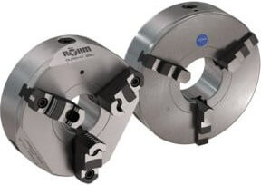 Röhm Dreichbacken-Drehfutter DURO-M 80/3 DIN 6350 aus Stahl in Silber - Bild 1