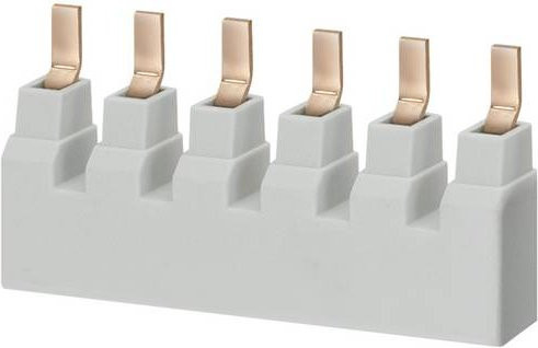 Siemens 5ST36652HG Stiftsammelschiene 16mm2 mit 6x 3-phasigem Anschluss nach UL 489, 480Y/277V in Weiß - Bild 1