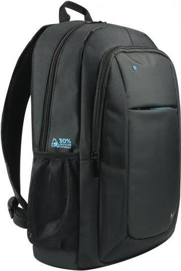 Mobilis THE ONE Recycled Notebook-Rucksack Schwarz mit blauem Reißverschluss für 14 bis 15,6 Zoll - Bild 1