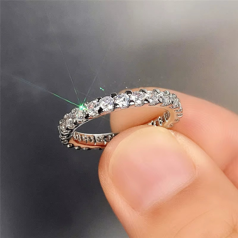 Huitan Damenring Silber, Zirkonia - Bild 2