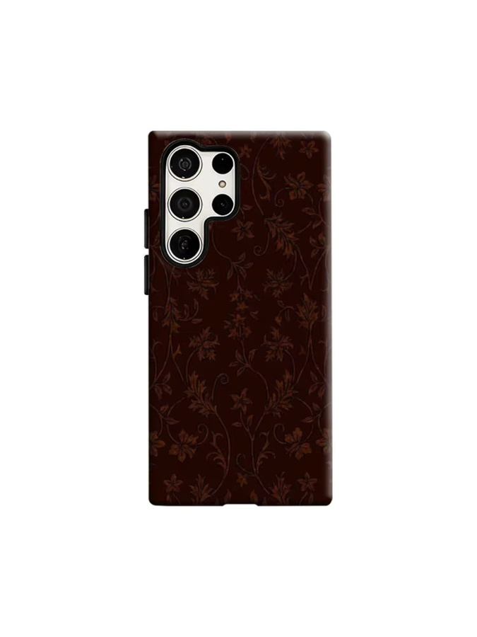 Vintage Handyhülle in Braun für Samsung Galaxy S25 Ultra, S24 und S23 Ultra Plus mit glänzender doppellagiger Rückseite - Bild 4