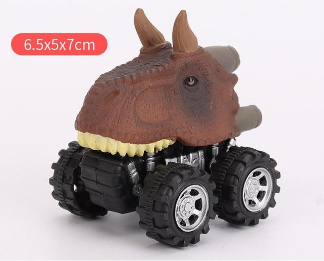 Fashnics Dinosaurier Pull Back Cars Mini-Monstertruck Auto-Spielzeug-Set - Bild 1