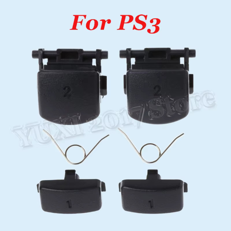 Sony PlayStation 3 PS3 Ersatzteil-Set in Schwarz mit Knopfschrauben, Datenkabel, Joystick, Netzschalter und Auslöseschalter für das optische Laufwerk - Bild 2